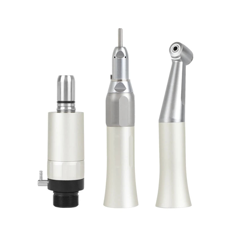 FX Dental Low Speed Handpiece External Push Button Single Water Spray Contra Angle 2/4 Holes Air Motor Dental Equipment Supplies
