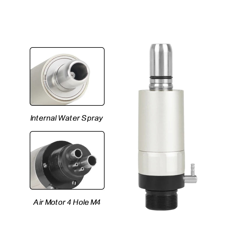 FX Dental Low Speed Handpiece External Push Button Single Water Spray Contra Angle 2/4 Holes Air Motor Dental Equipment Supplies