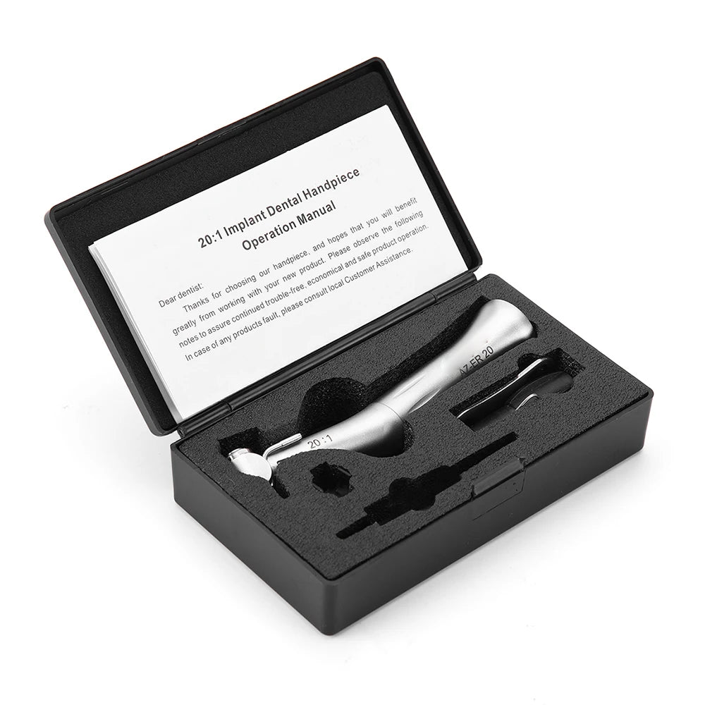 Dental Low Speed Handpiece 20:1 Reduction Implant Surgery Contra Angle Handpiece S-MAX SG20 Air Turbine