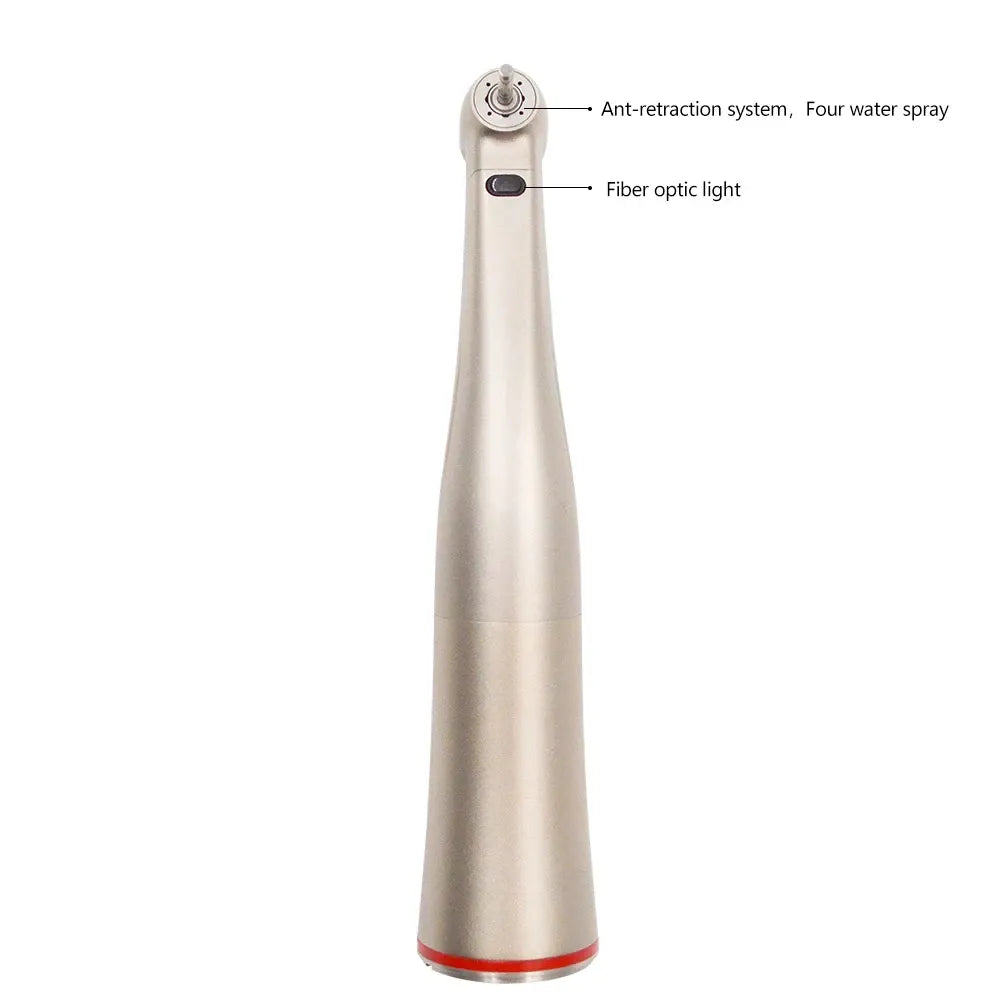 Dental 1:5 Increasing Electric Fiber Optic Contra Angle Handpiece Internal Four Way Spray