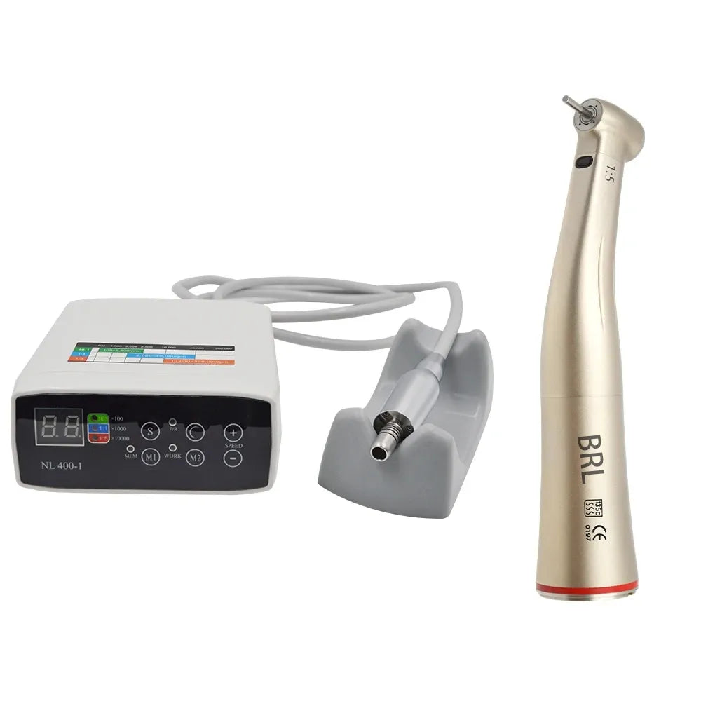 Dental 1:5 Increasing Electric Fiber Optic Contra Angle Handpiece Internal Four Way Spray