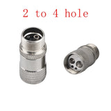 Dental Turbine Handpiece Adapter 4 Holes 2 Holes Changer Connector For High Speed Handpiece Spare Parts Tool Tubing Hose