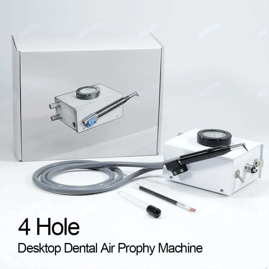 Dental Sandblaster Unit, Handheld Air Flow Teeth Polisher & Whitening Tool Sandblasting Gun for Plaque Removal and Oral Care