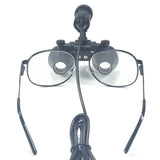 Dental Loupe With Lamp 2.5x 3.5x Magnification Metal Frame  Lab Medical Magnifier with Fabric Box for Dentists Focus