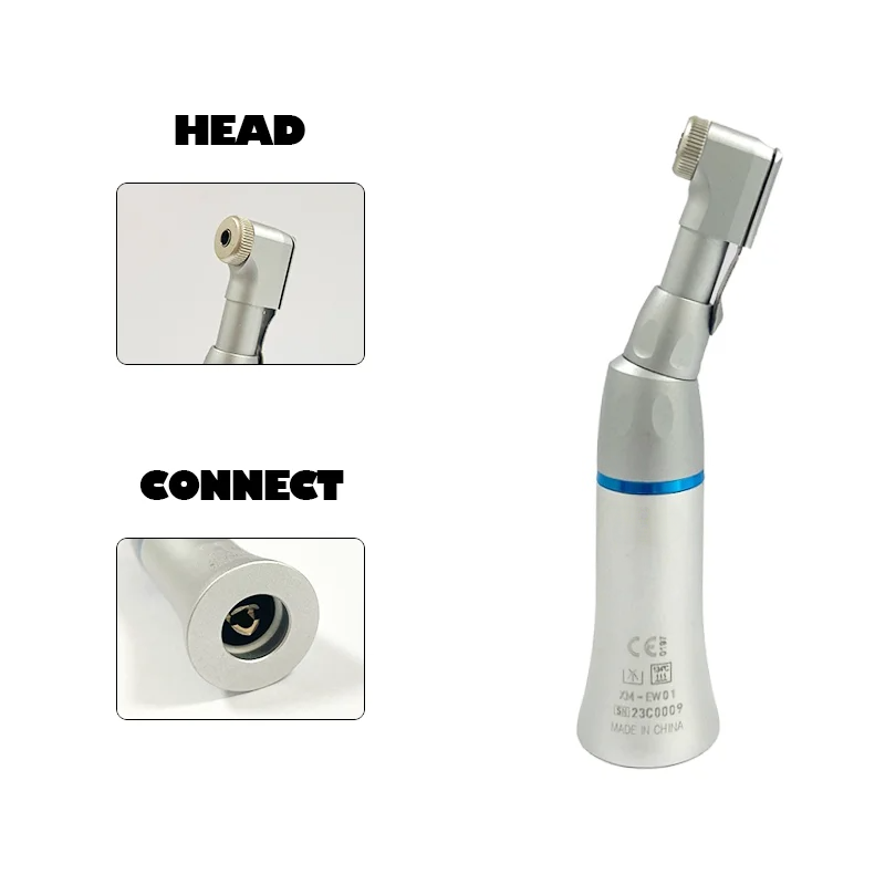 Dental Low Speed Handpiece Contra Angle Straight 2/4 Hole Air Motor Key Type