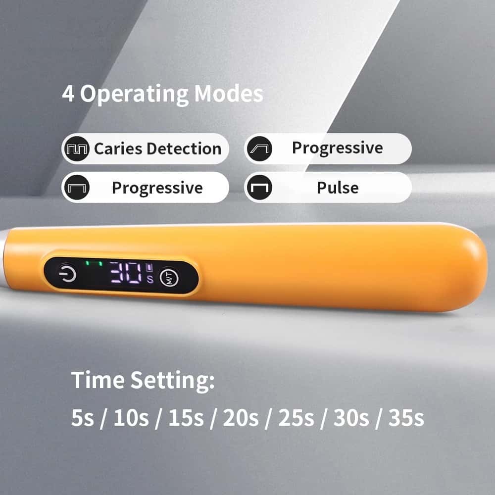 2 in 1 Dental Composite Resin Curing Light and Caries Detection LED Light Wide Spectrum Resin Curing Machine Wireless Tool