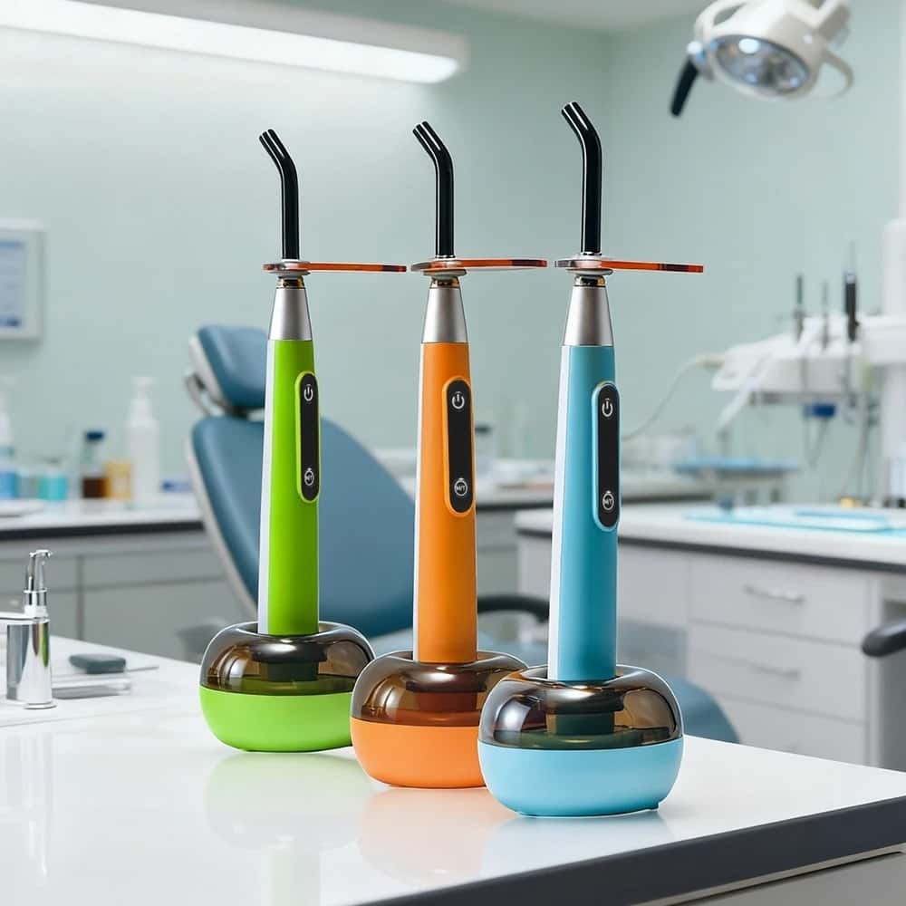 2 in 1 Dental Composite Resin Curing Light and Caries Detection LED Light Wide Spectrum Resin Curing Machine Wireless Tool