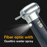 Dental 1:5 Fiber Otptic Handpiece Increasing Red Ring Contra Angle Internal Water Spray With LED For ISO E-type Motor Dentistry