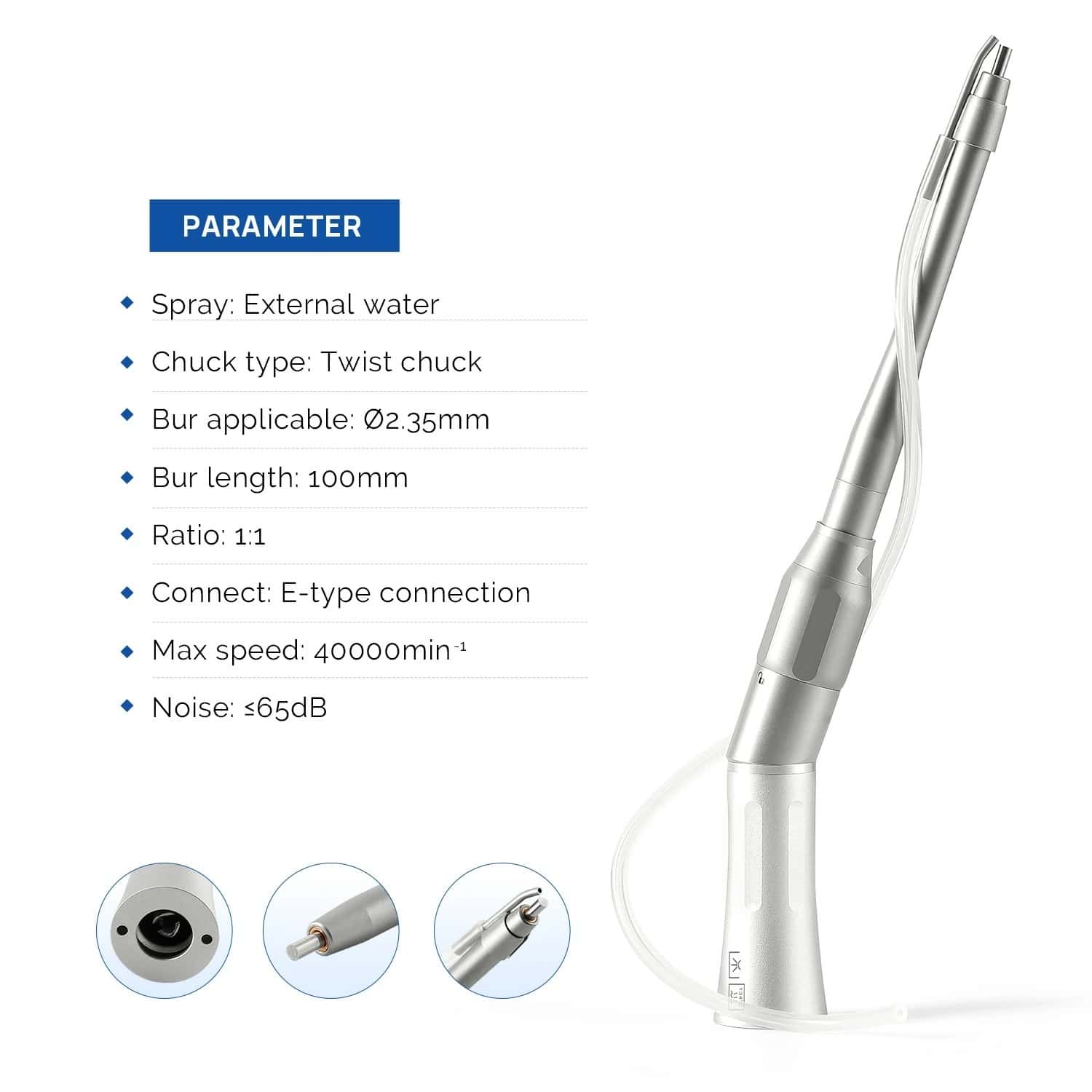 Dental 1:1 Surgical Handpiece Dentist Low Speed Handpiece Contra Angle Surgery Straight Handpiece Lab Tools Dentistry