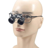 Dental Loupe Dental Lab Medical Loupe Dental Magnifier Dentists 2.5 3.5x420mm Metal Eyeglass Frame Fabric Box