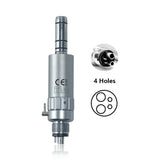 Dental Low Speed Handpiece Contra Angle Straight 2/4 Hole Air Motor Key Type External Water Spray
