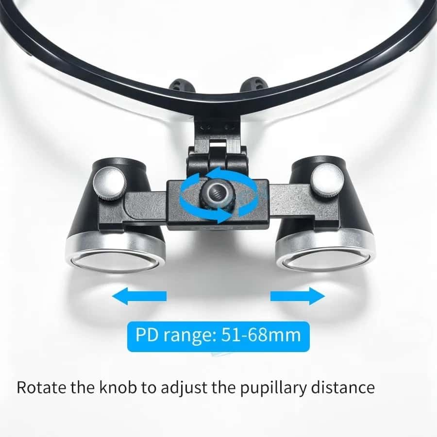 2.5x420mm Dental Loupes Dental Lab Medical Loupes Dental Magnifier Dentists Black