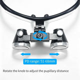 2.5x420mm Dental Loupes Dental Lab Medical Loupes Dental Magnifier Dentists Black