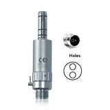 Dental Low Speed Handpiece Contra Angle Straight 2/4 Hole Air Motor Key Type External Water Spray