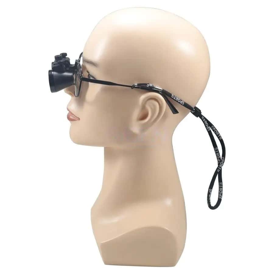Dental Loupe Dental Lab Medical Loupe Dental Magnifier Dentists 2.5 3.5x420mm Metal Eyeglass Frame Fabric Box