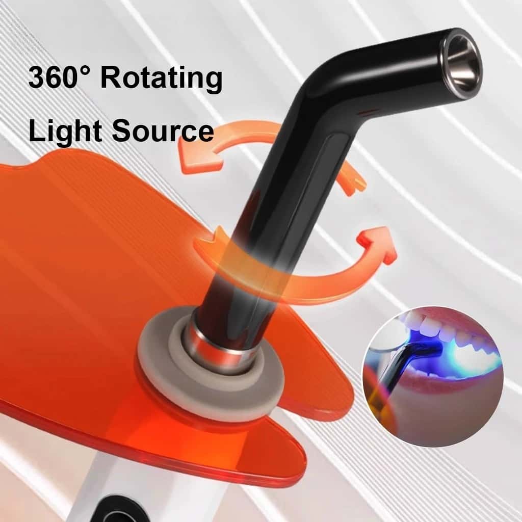 Dental Curing Light Lamp LED 1S Cure 3 Modes Curable Resin One second Cure Dentistry Equipment Photopolymerizer Lamp 2500mW/cm²