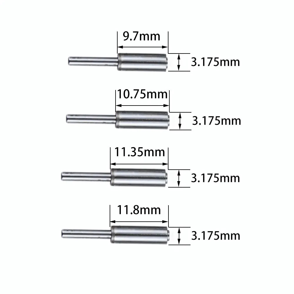 10pcs Dental Handpiece Push Button Shaft 9.7/10.75/11.35/11.8/12.6/13.5mm Spindle for Cartridge Rotor spare parts dentistry tool
