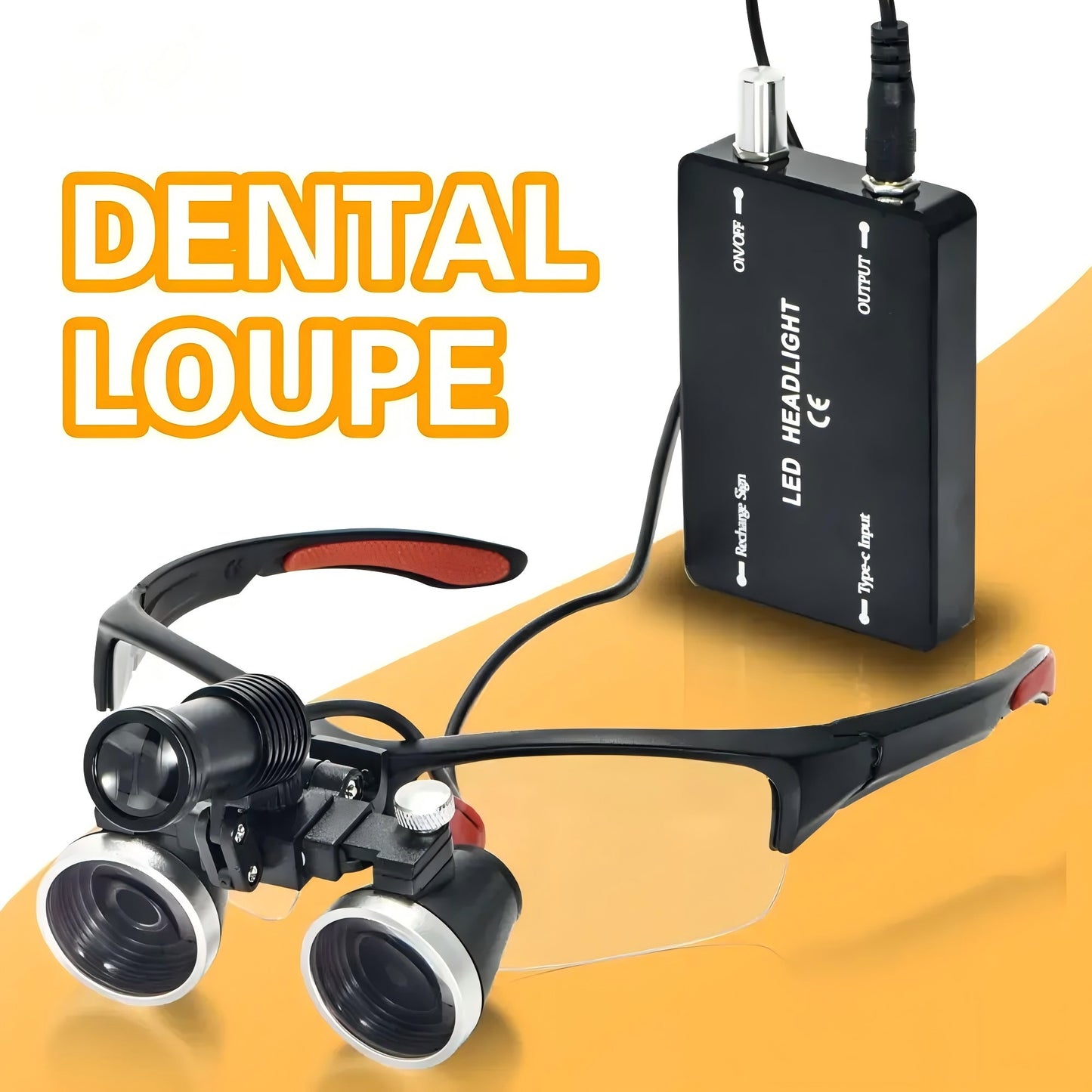 3.5X/2.5X with LED Magnifying Glass Binocular Dental Magnifying Glass Surgical Beauty Medical Magnifying Glass