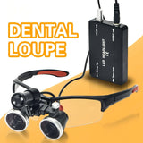 3.5X/2.5X with LED Magnifying Glass Binocular Dental Magnifying Glass Surgical Beauty Medical Magnifying Glass