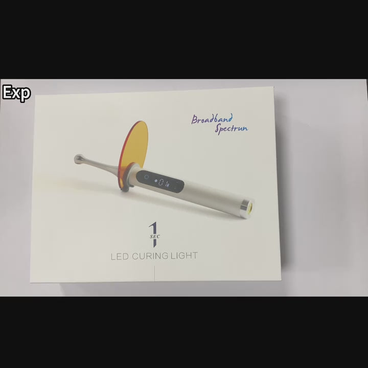 Exp Dental Light Curing Lamp Wireless LED 1 Sec Light Cure High Power Broad Spectrum Dentist Equipment Tools Resin Curing Lamp