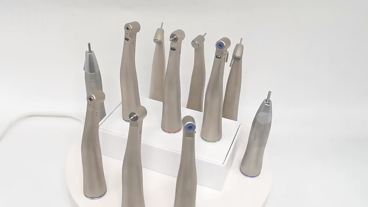 Dental 1:5 Increasing Electric Fiber Optic Contra Angle Handpiece Internal Four Way Spray