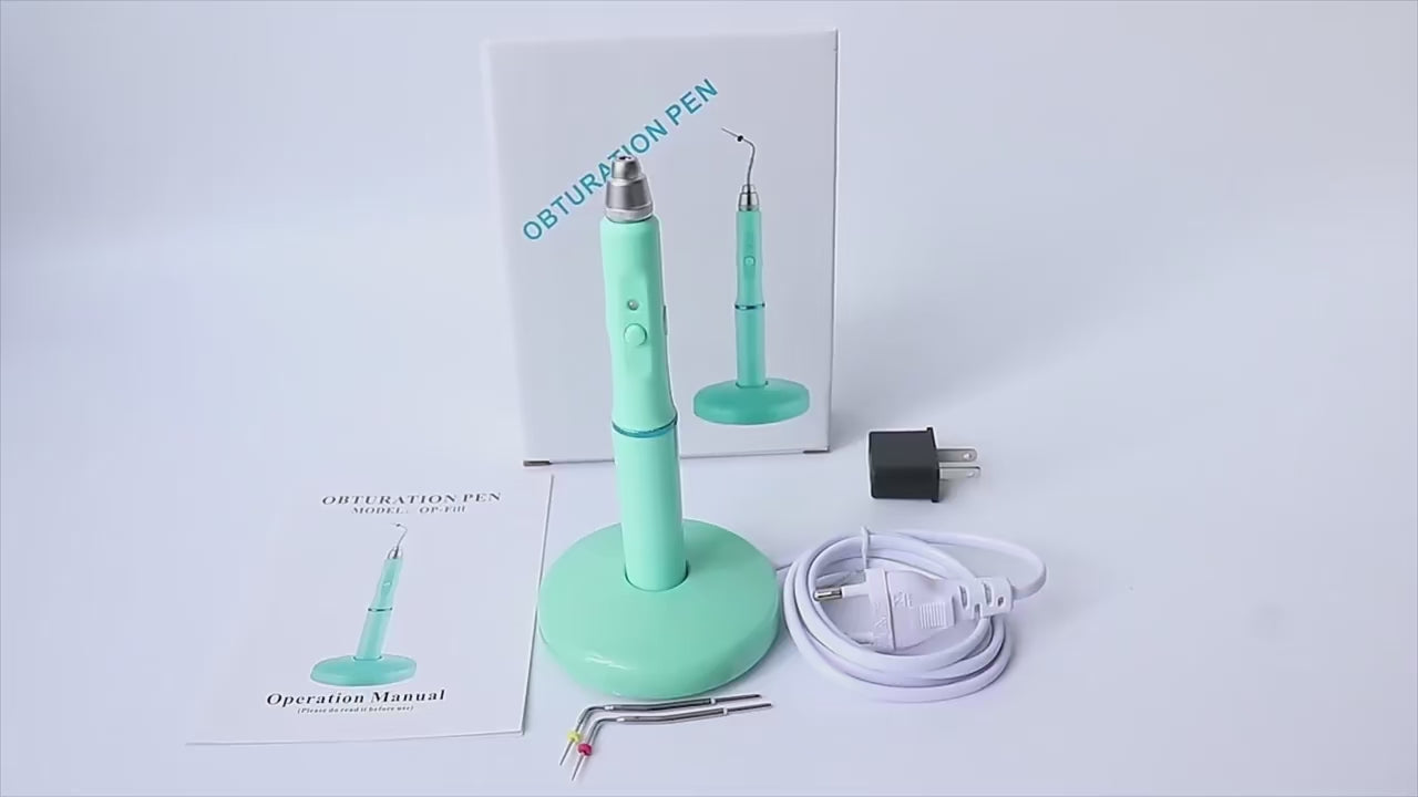 Dental Cordless Wireless Gutta Percha Obturation System Endo Heated Pen 2Tips Wireless for Root Canal Filling Obturation filling