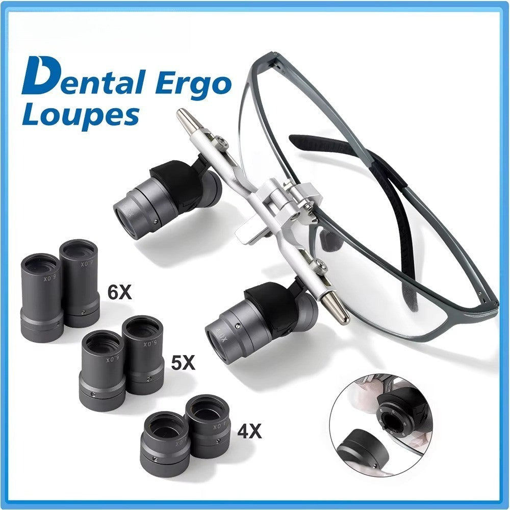 48° Ergo Optical Magnifier with Interchangeable Magnetic Lenses (4X, 5X, 6X)