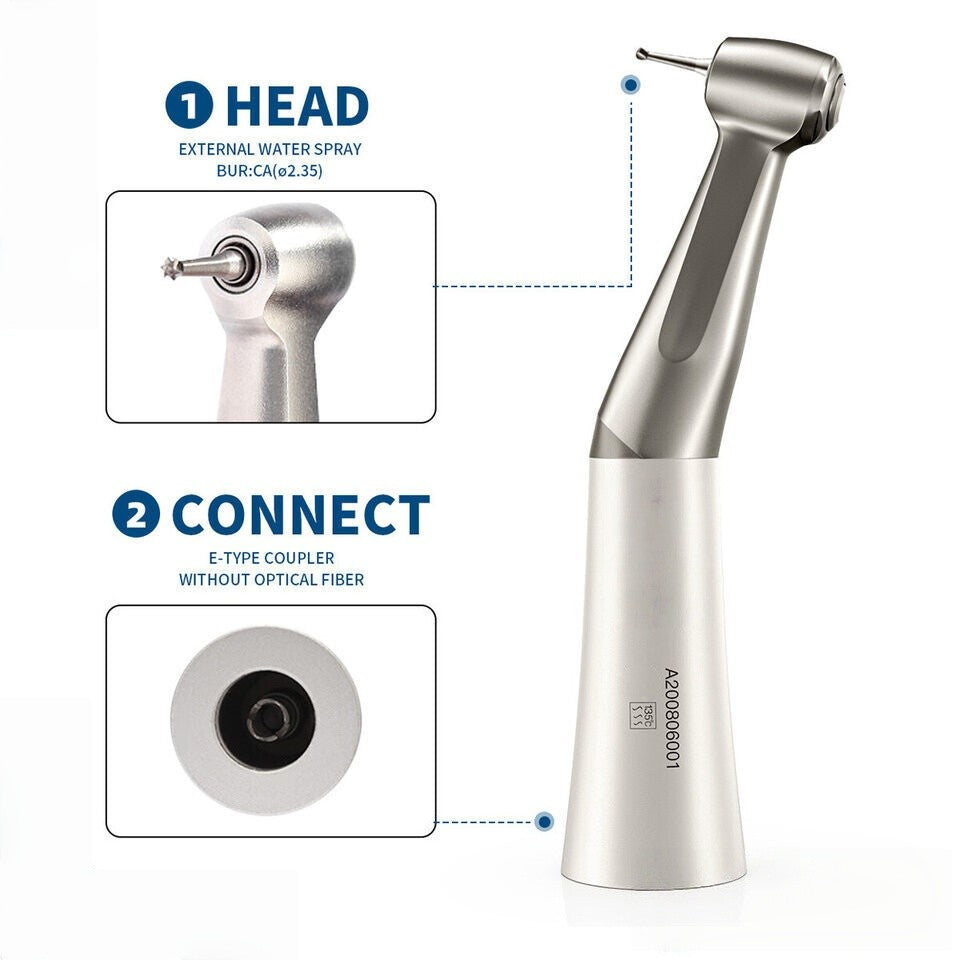 Dental NSK Style 1:1 Slow Low Speed Handpiece Contra Angle Push Button E-Type